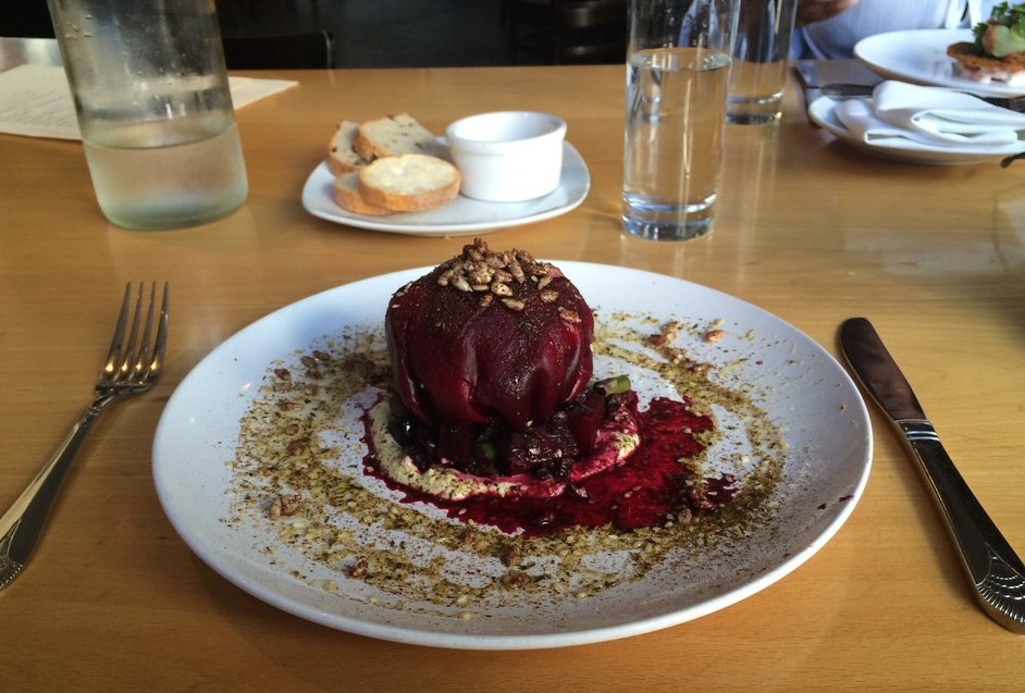 Beet salad at Aviary in Portland, Oregon | vegetarianPDX