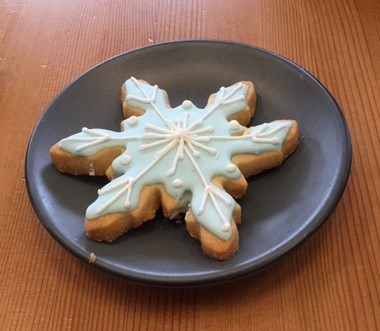 Little T Baker snowflake cookie