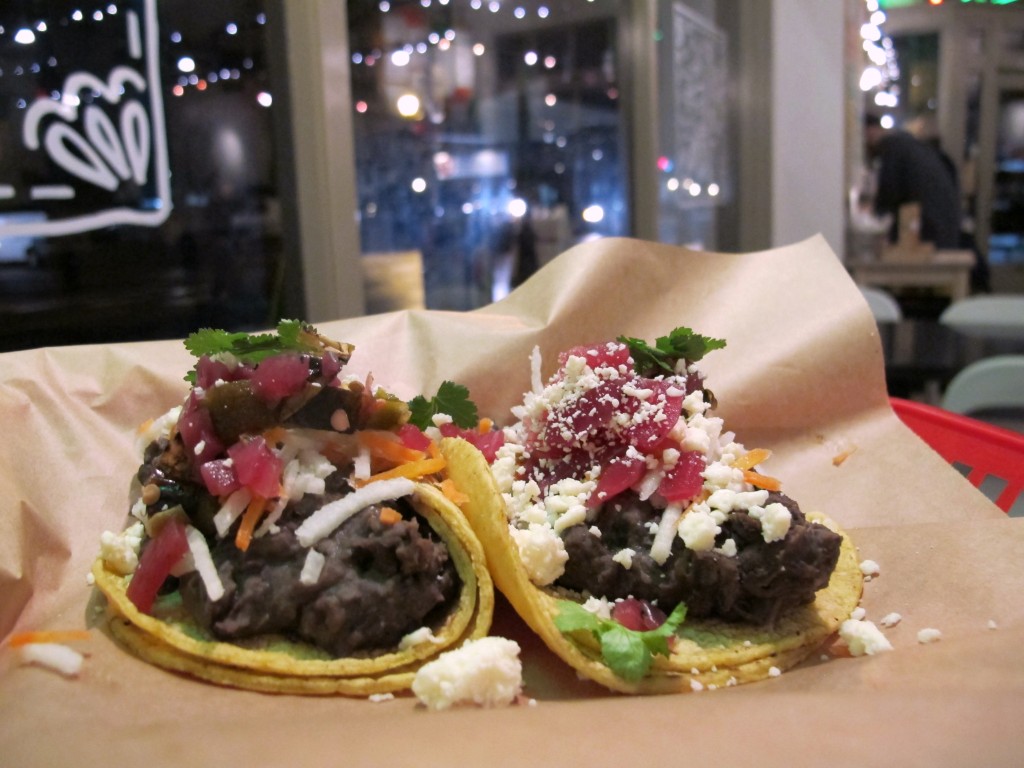 Black Bean tacos at Stella Taco in Portland, Oregon | vegetarianPDX