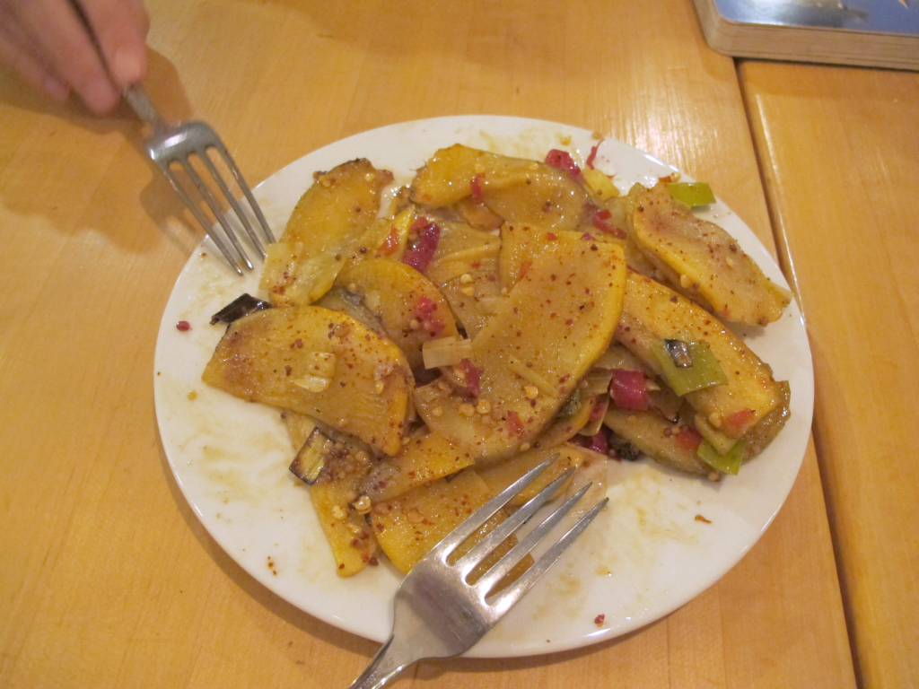 Roasted leeks and rutabaga at Handsome Pizza in Portland, Oregon | vegetarianPDX