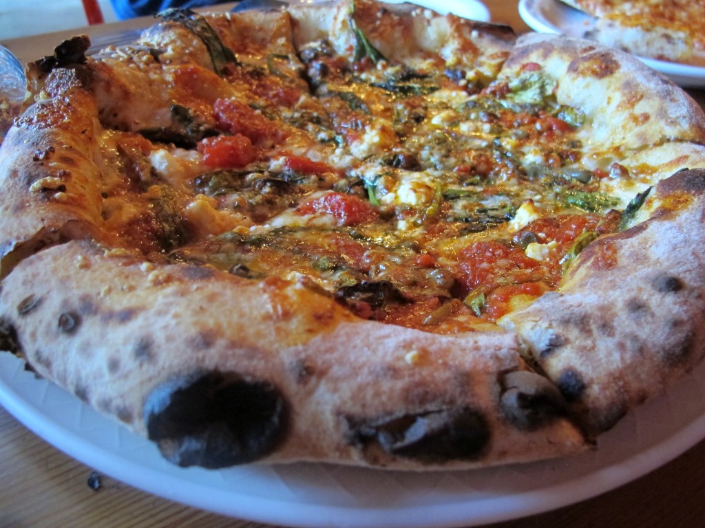 Pizza from Lovely's Fifty Fifty \ vegetarianPDX